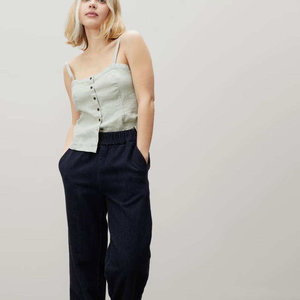 Linen everlane picnic top